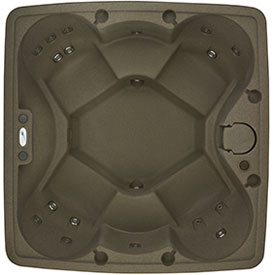 5 person brownstone hot tub from Dream Maker Spas