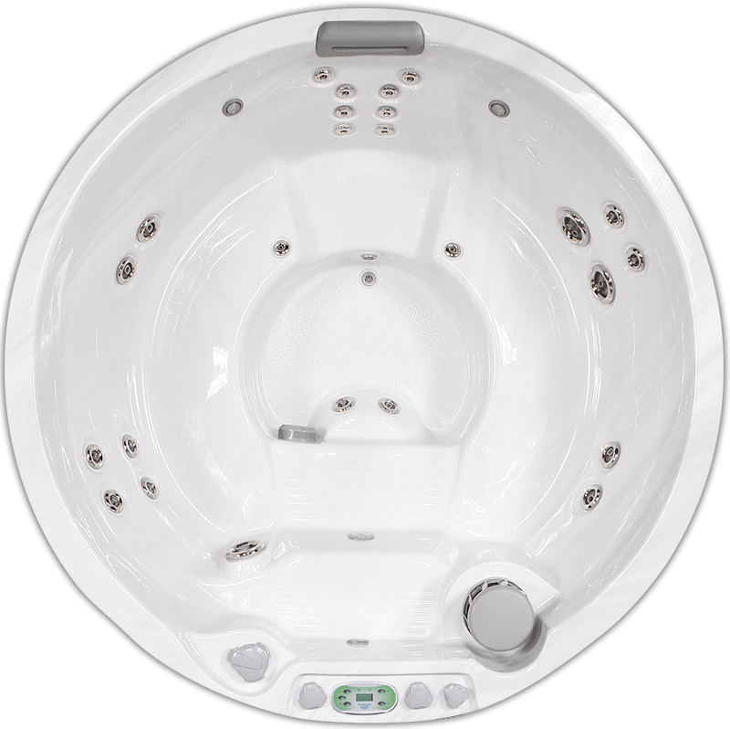 South Seas Deluxe 627M round hot tub with 5 seats, 6.5 foot diameter