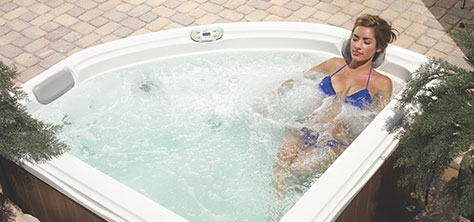 Two seat hot tub Camellia by Artesian Spas