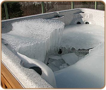 Frozen Hot Tub